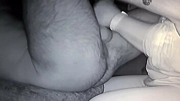 Jess vibes husband's ass during blowjob