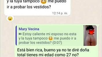 Doña Mary gets hot and fucks