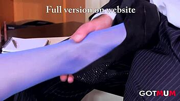 MILF Secretary Indulges In Foot Fetish With Boss