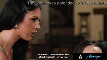 girlsway - busty milf queenie sateen 18+ helps petite 18+s kimmy kimm & adria rae spice up their sex life