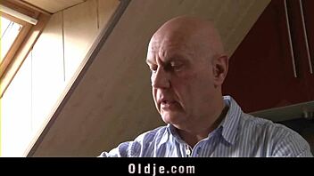 pervert older man fucks young mini blonde.