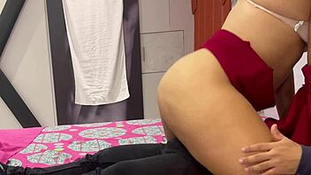 Fat ass office girl RIDES brother-in-law's MONSTER COCK after work.