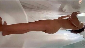 Princess yaya performs homemade nude show in bathroom with natural tits