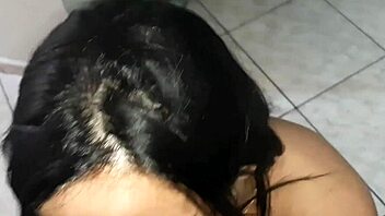 While wife bathes, I secretly fuck the hot waitress