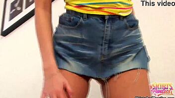 Bold Petite Babe Lets You Peek At Her New Panties Intensely