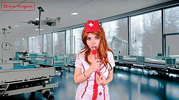 Nurse does perverted things in front of patient with joi!
