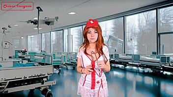 Nurse does perverted things in front of patient with joi!
