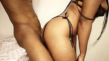 Feel the intense pounding in doggystyle with bent over pussy.