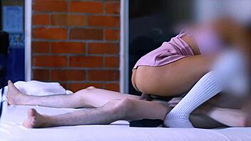 older stepbrother and sister's friend sneaking away for some alone time