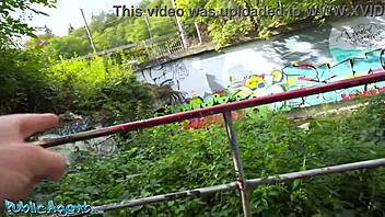 Public Agent - Fitness Milf Sucks and Fucks Hard Outdoors!