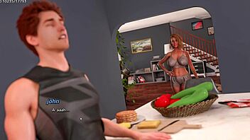 この男が熟女継母をイラマチオでガンガン！激しいミルフフェイスファック