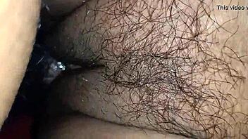 my wife's tight pussy is so hairy and feels amazing when fucking
