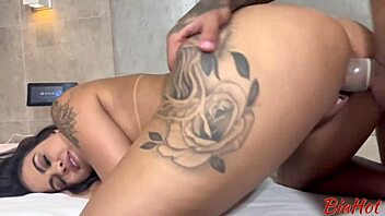 Beautiful brunette deepthroat intense fuck creampie! 🔥