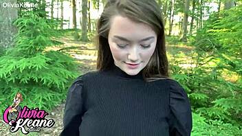 hot teen pov outdoor blowjob