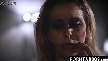 Older man savagely pounds new innocent girl bareback