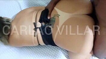 Sensual encounter between blonde and brazilian amateur