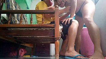 I lent house to friend to fuck stepmother on couch