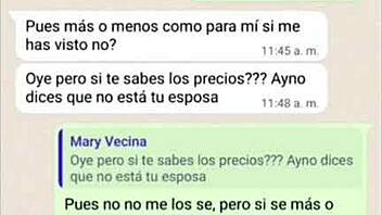 Doña Mary gets hot and fucks