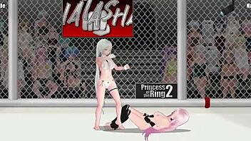 Princess of the Ring 2: Isabel Battles Natasha in Fierce Lesbian Catfight on the Street