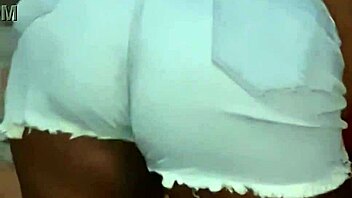 chubby ebony neighbor with huge ass cleans yard seductively