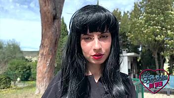 beautiful french brunette lucifera seeks hard sex in lingerie