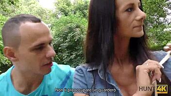 How does Hunt4k buy a stranger’s wife at the mall for hidden cam action?