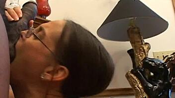 desperate step mother gagging on the bbc 😩