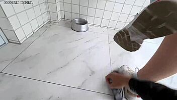 i hired this latina maid with a tight short skirt and lost control