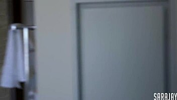 sara jay, curvy bisexual, shows off big tits and ass while using dildo and toys in interracial lick scene