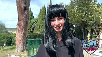 beautiful french brunette lucifera seeks hard sex in lingerie