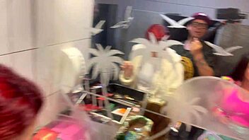 the bar with panties hanging from the ceiling has milfs with big tits.