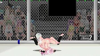 Princess of the Ring 2: Isabel Battles Natasha in Fierce Lesbian Catfight on the Street