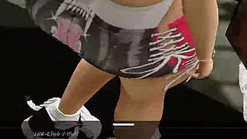 big booty latina bitch joins party twerking her ass. she gives jerk off instructions to everyone