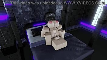 She begged to be fucked on video, and I gave her that monster cock on Roblox!