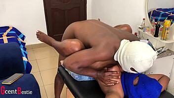 ebony couple have passionate sex 😍