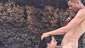 fucked hot married latina on beach