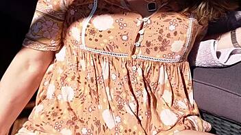 Mature woman enjoys close-up view of her natural body in homemade setting