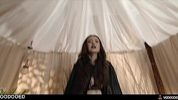 Witch mistress controlled by voodoo doll squirts magic