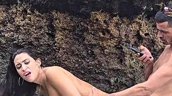 fucked hot married latina on beach