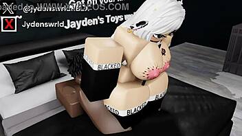 Fucking a cowgirl and breeding her with big black cock! 😈 Complete on Roblox