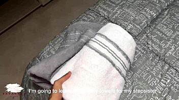 Chubby Blonde Boldly Fucks Young Guy In Laundry Room