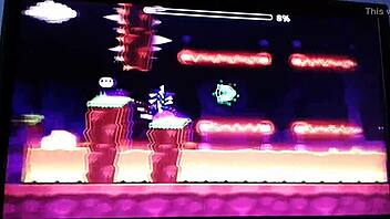 i play fingerdash with venom and adventurers geometry dash