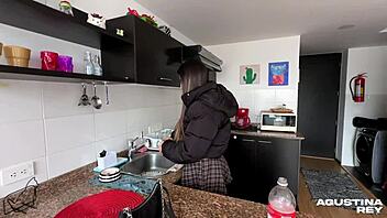 oiled up big ass in heels begs for hard anal sex until i cum on her face