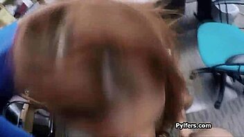 i drill redhead pilfer hard in storage room