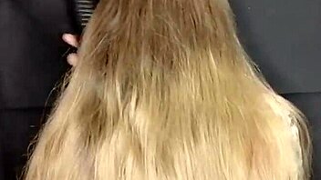 I Cum On My Stepmom's Long Hair And She Doesn't Mind