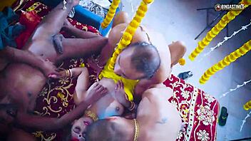 gangbang suhagarat - besi indian wife very 1st suhagarat with four husband full movie backstage.