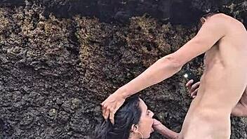 fucked hot married latina on beach