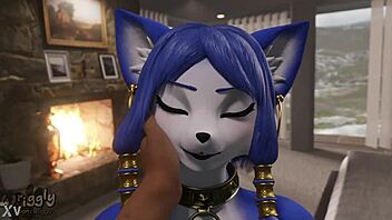 Avler en blå vixen med monster pik.