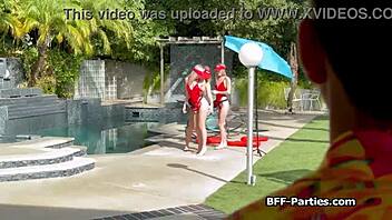 cpr training turns into group oral pleasure with lifeguard trainees