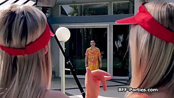 cpr training turns into group oral pleasure with lifeguard trainees